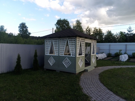 Прямоугольная беседка Ромб, фото 5