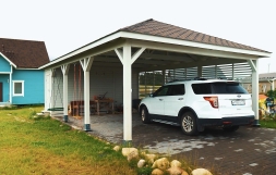 Навес для машин с хозблоком ПРАЙМВИЛЬ Базовая комплектация, фото 3