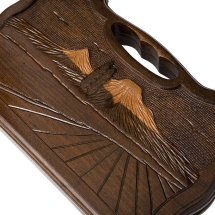 Нарды резные "Арарат" с ручкой 30, Haleyan