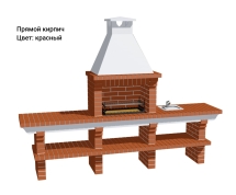 Печь Аристократ 710 Радиальный кирпич красный Печь Аристократ 710 Радиальный кирпич красный