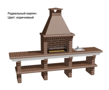 Печь Аристократ 710 Радиальный кирпич красный Печь Аристократ 710 Радиальный кирпич красный