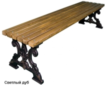 Скамейка парковая Д-6 (банкетка), Сосна 1,2 м Скамейка парковая Д-6 (банкетка), Сосна 1,2 м