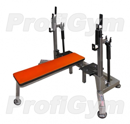 Стойка домкратная для пауэрлифтинга со скамьей Пл-0030-F, фото 1