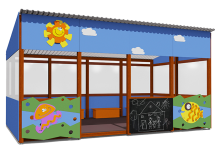 Теневой навес серия Морская ВСТ 1509/1 18 м2 для улицы Теневой навес серия Морская ВСТ 1509/1 18 м2 для улицы