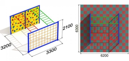 Уличный спортивный комплекс Актив спорт 8 для детской площадки, фото 3