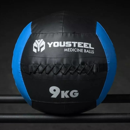 Медицинский мяч YOUSTEEL вес 9 кг, диаметр 35,5 см, фото 1
