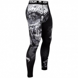 Компрессионные штаны Venum Santa Muerte 3.0 Black/White