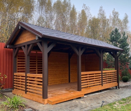 Прямоугольная беседка Крымская, фото 6