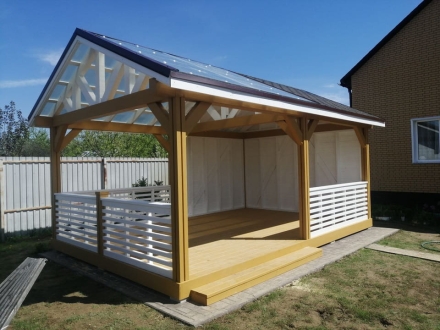 Прямоугольная беседка Крымская, фото 1