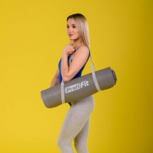 Коврик для фитнеса PROFI-FIT ,12 мм,СОФТ ЛАЙН (серый) Коврик для фитнеса PROFI-FIT ,12 мм,СОФТ ЛАЙН (серый)