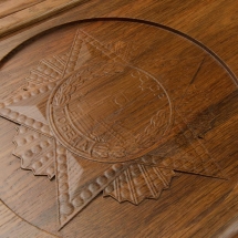 Нарды из массива черного дуба "Победа" 63х58 см