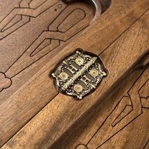 Нарды резные "Орнамент" с цельным рисунком, Haleyan