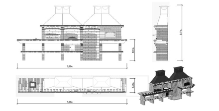 Печь Аристократ 854 Прямоугольный кирпич графитовый серый, фото 8