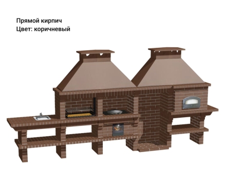 Печь Аристократ 854 Прямоугольный кирпич графитовый серый, фото 10