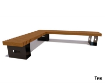 Парковая скамейка Сосновый бор (2,5*2,12 м) Лиственница Парковая скамейка Сосновый бор (2,5*2,12 м) Лиственница