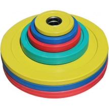 Диск обрезиненный ZSO цветной "SQUARE" D-51, 450 мм, 15 кг Диск обрезиненный ZSO цветной "SQUARE" D-51, 450 мм, 15 кг