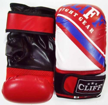 Перчатки снарядные Fight Gear (FLEX) красные р.XL, фото 1