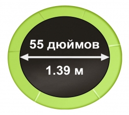 Мини батут с защитной сеткой, светло-зеленый, ARL-1005C-55_LG, фото 2
