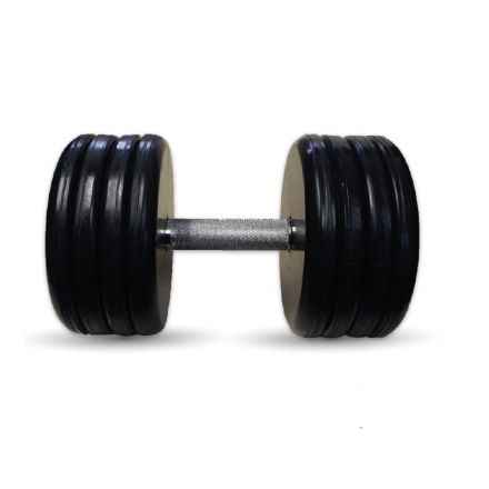 Гантель Barbell 50 кг классик с вращающейся ручкой хром, фото 1