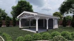 Навес для машин ХАМБЕР Несущий каркас, фото 1