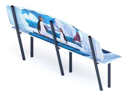 Скамейка детская Снежная королева - МФ 41.01.01-05.И1, фото 2