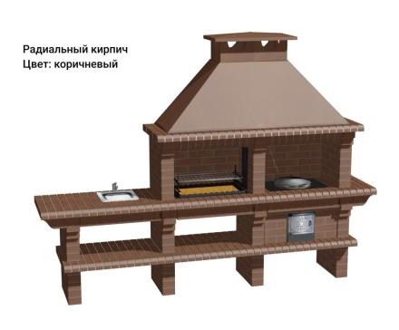 Печь Аристократ 730 Прямоугольный кирпич графитовый серый, фото 9