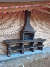 Печь Аристократ 710 Радиальный кирпич красный с коричневым Печь Аристократ 710 Радиальный кирпич красный с коричневым