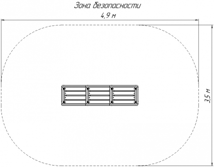 Скамья с упорами для лиц пожилого возраста, фото 5