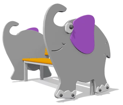 Скамейка детская Слон ВСТ 3292 для игровой площадки