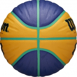 Мяч баск. WILSON FIBA3x3 Replica, арт.WTB1133XB, р.5, резина, бутил. камера, сине-желтый, фото 3