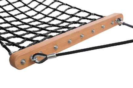 Гамак Hammock из армированного каната 201х100 см со столбами для детской площадки, фото 4