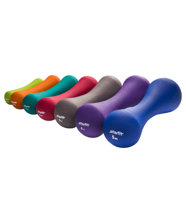 Гантель неопреновая DB-202 2 кг, рубиновая, фото 4