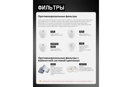 Фильтрующая полумаска 6500 Jeta Safety 6500, размер M/средний, 6500-M, фото 64