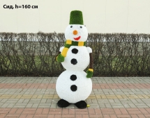 Топиари снеговик Локи, h=135 см - газон Eco Топиари снеговик Локи, h=135 см - газон Eco