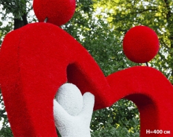 Топиари стела Любимый город, размер М, Н=400 см - газон Eco+Deluxe, фото 4