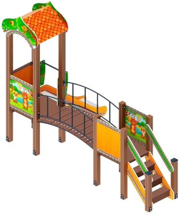 Полянка горка Н 750 ДИК 1.16.03-01, фото 2