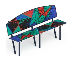 Скамейка детская Абстракция - МФ 41.01.01-06.И1, фото 1
