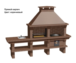 Печь Аристократ 730 Прямоугольный кирпич микс коричневого с желтым, фото 11