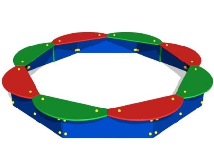 Детская песочница Восьмиугольная П058 для игровой площадки, фото 1