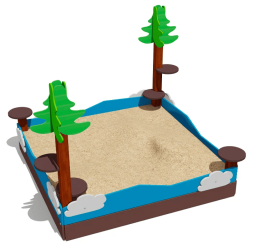 Песочница ВСТ 1156 для детской площадки