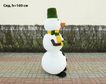 Топиари снеговик Сид, h=160 см - газон Eco Топиари снеговик Сид, h=160 см - газон Eco