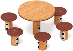 Столик детский (лиственница) МФ 31.01.11-Л.И1, фото 3