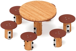 Столик детский (лиственница) МФ 31.01.11-Л.И1, фото 1