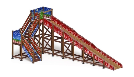 Горка Зима (новый год)(под анкера) - ИО 49.01.03-02.И1 - Н=3000, фото 1