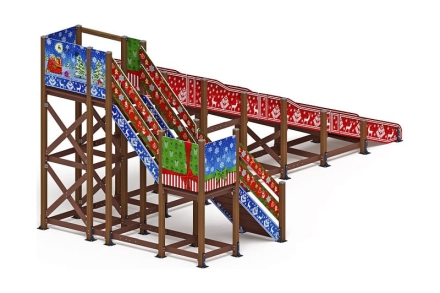 Горка Зима (новый год)(под анкера) - ИО 49.01.03-02.И1 - Н=3000, фото 2