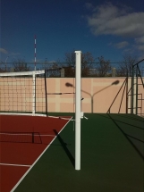 Универсальные алюминиевые стойки 100х120 мм. с механической лебедкой Универсальные алюминиевые стойки 100х120 мм. с механической лебедкой