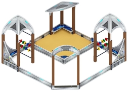 Песочный дворик Космопорт (Серый) - ИО 6.14.02-01, фото 1