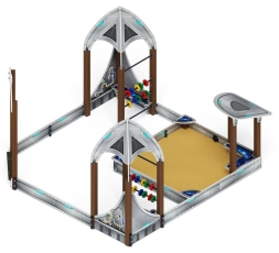 Песочный дворик Космопорт (Серый) - ИО 6.14.02-01, фото 4