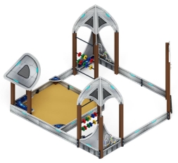 Песочный дворик Космопорт (Серый) - ИО 6.14.02-01, фото 3