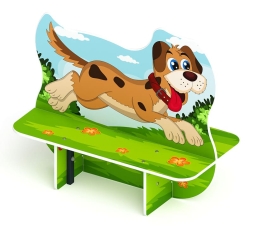 Пес - Скамейка детская - МФ 41.01.02, фото 3